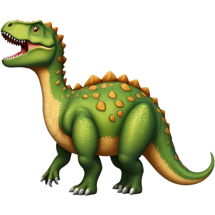 Dinosaur in half emoji