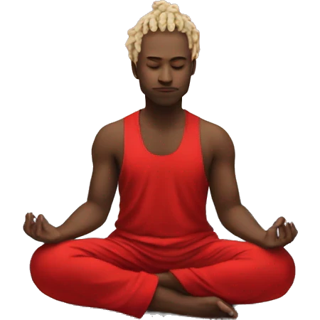 Paytas meditating red beautiful  emoji