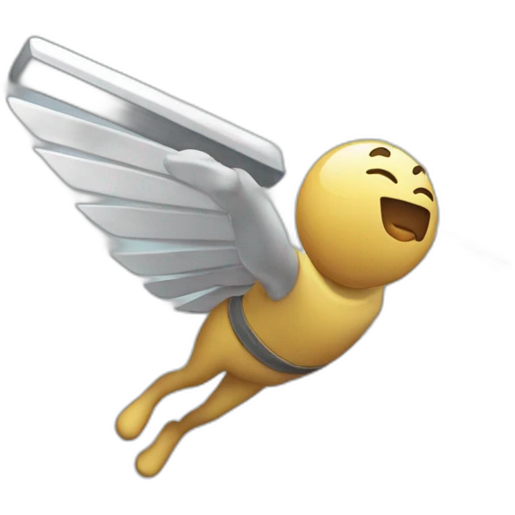 flying keyboard emoji