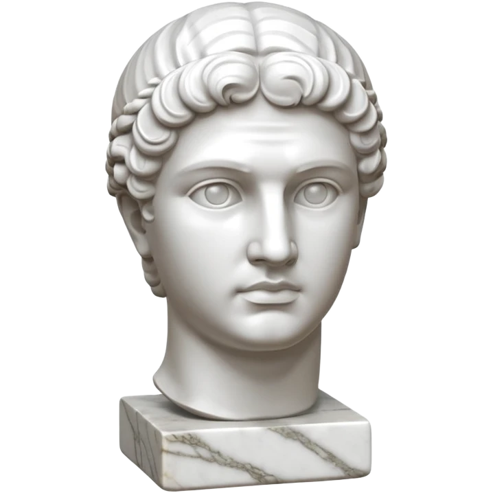 marble sculpture head emoji