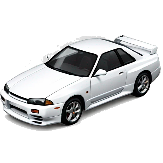 white nissan skyline r32 emoji