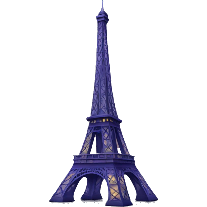 eiffel tower at night  emoji