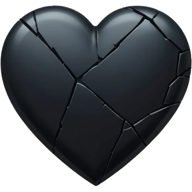 shattered black heart emoji