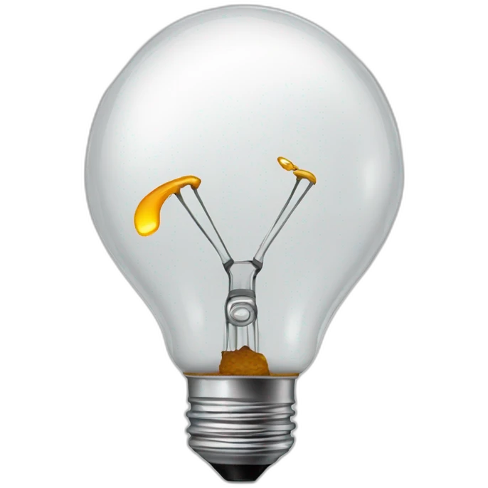 Broken bulb emoji