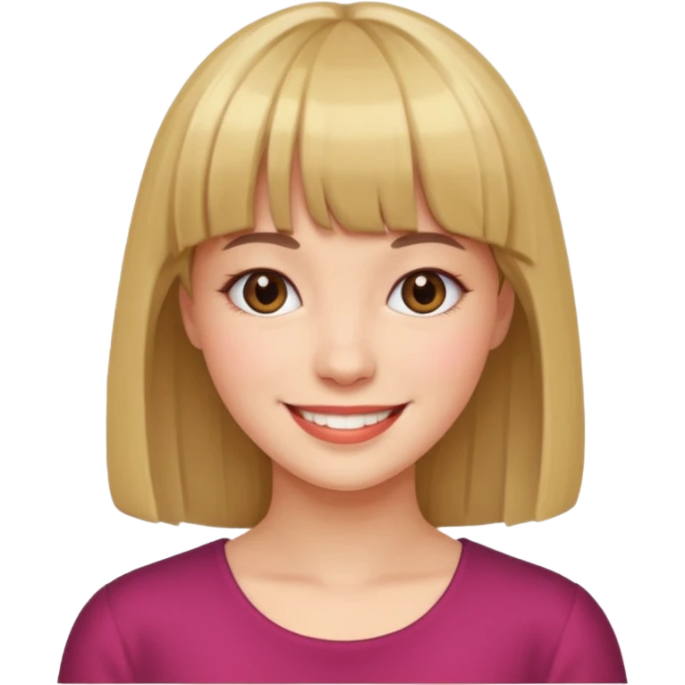 feminine and with bangs   emoji