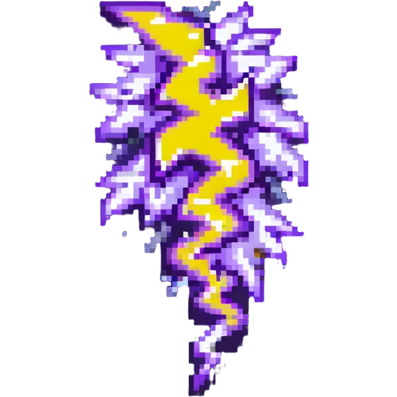 purple lightning bolt emoji