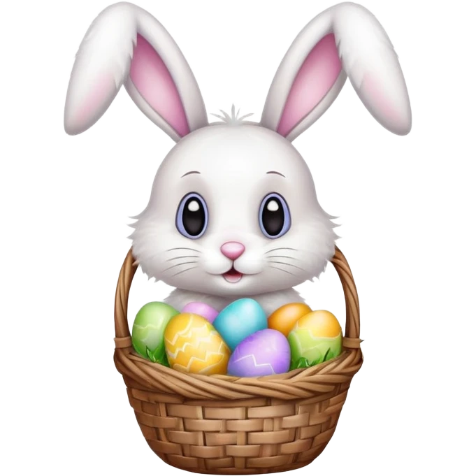 Doodle Easter bunny emoji