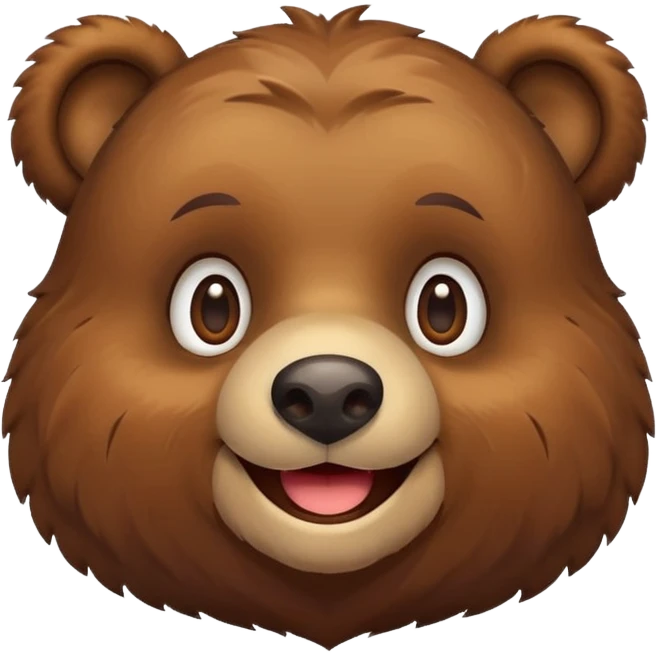 Bear smiling emoji