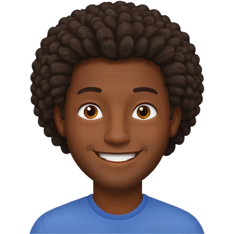 coily hair mens image emoji