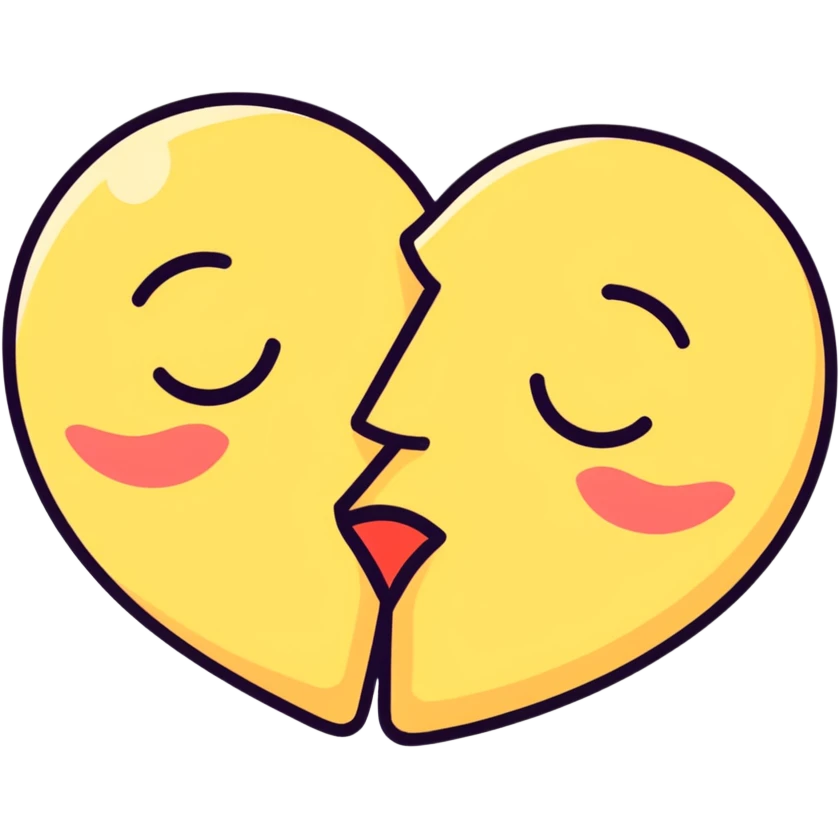 Emoji kiss emoji