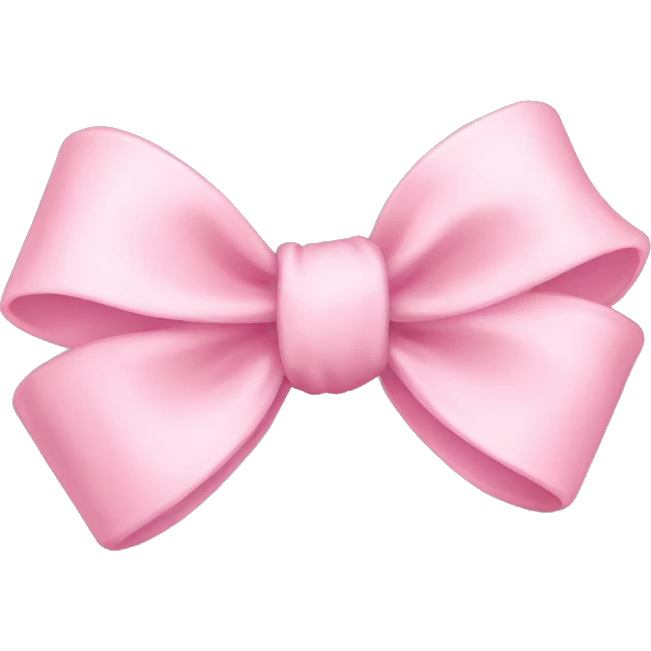 Baby pink bow emoji