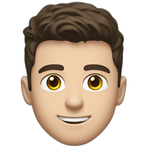 Mason mount wearing a black tshirt, profile picture, with stubble and mustache  emoji