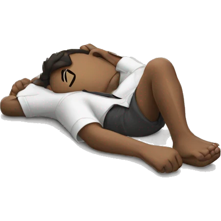 person lies on floor emoji