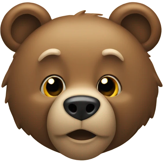A jealous bear  emoji