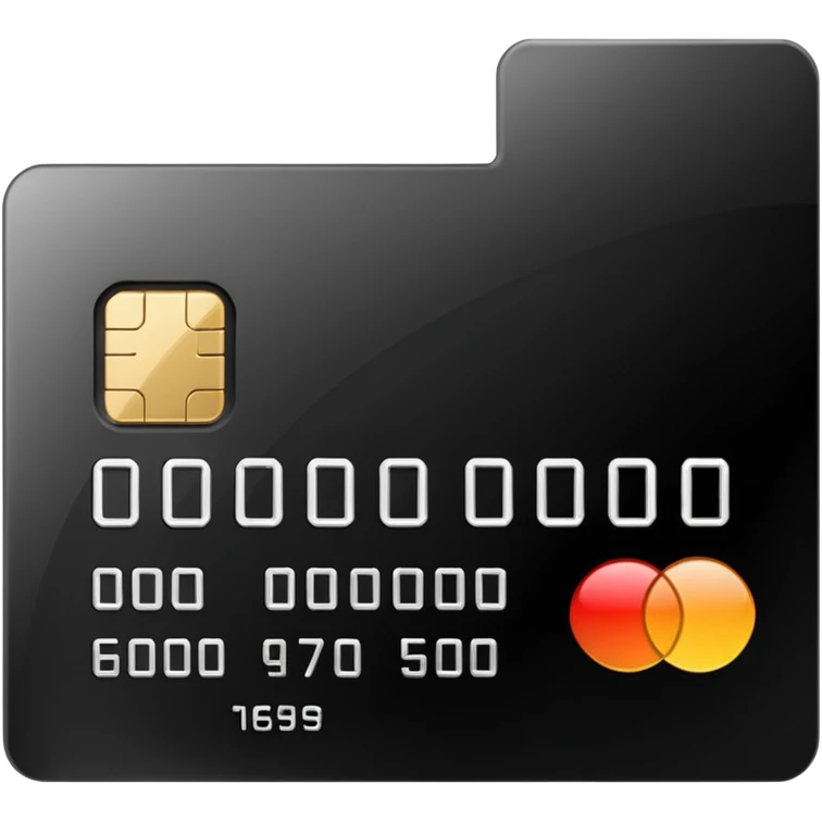 black credit card, no text, no numbers emoji