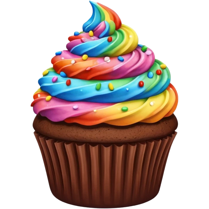 chocolate cupcate emoji