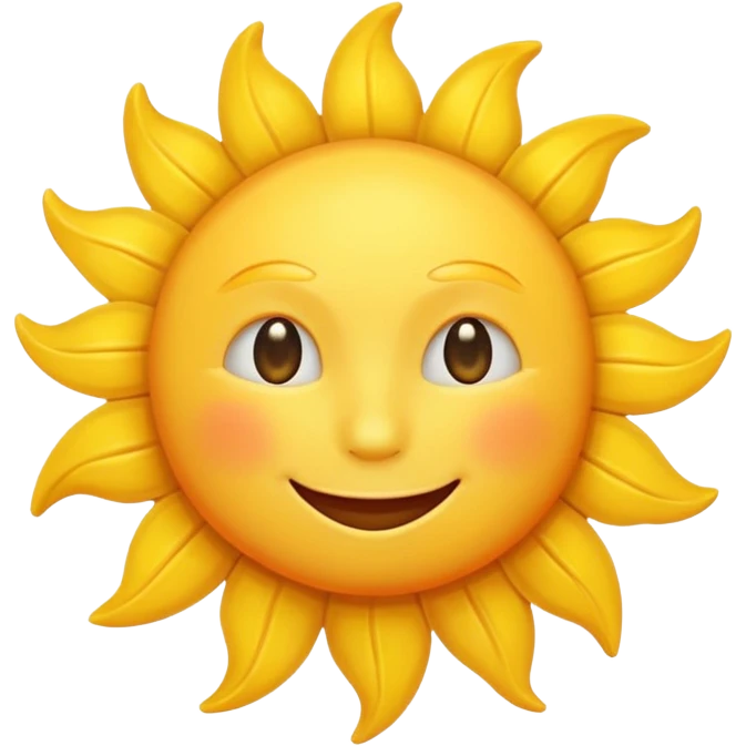 smiling sun emoji