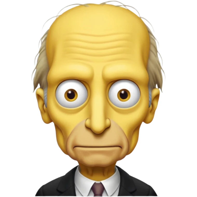 Mr. Burns, simpson, yellow skin tone, very very very long nose. emoji