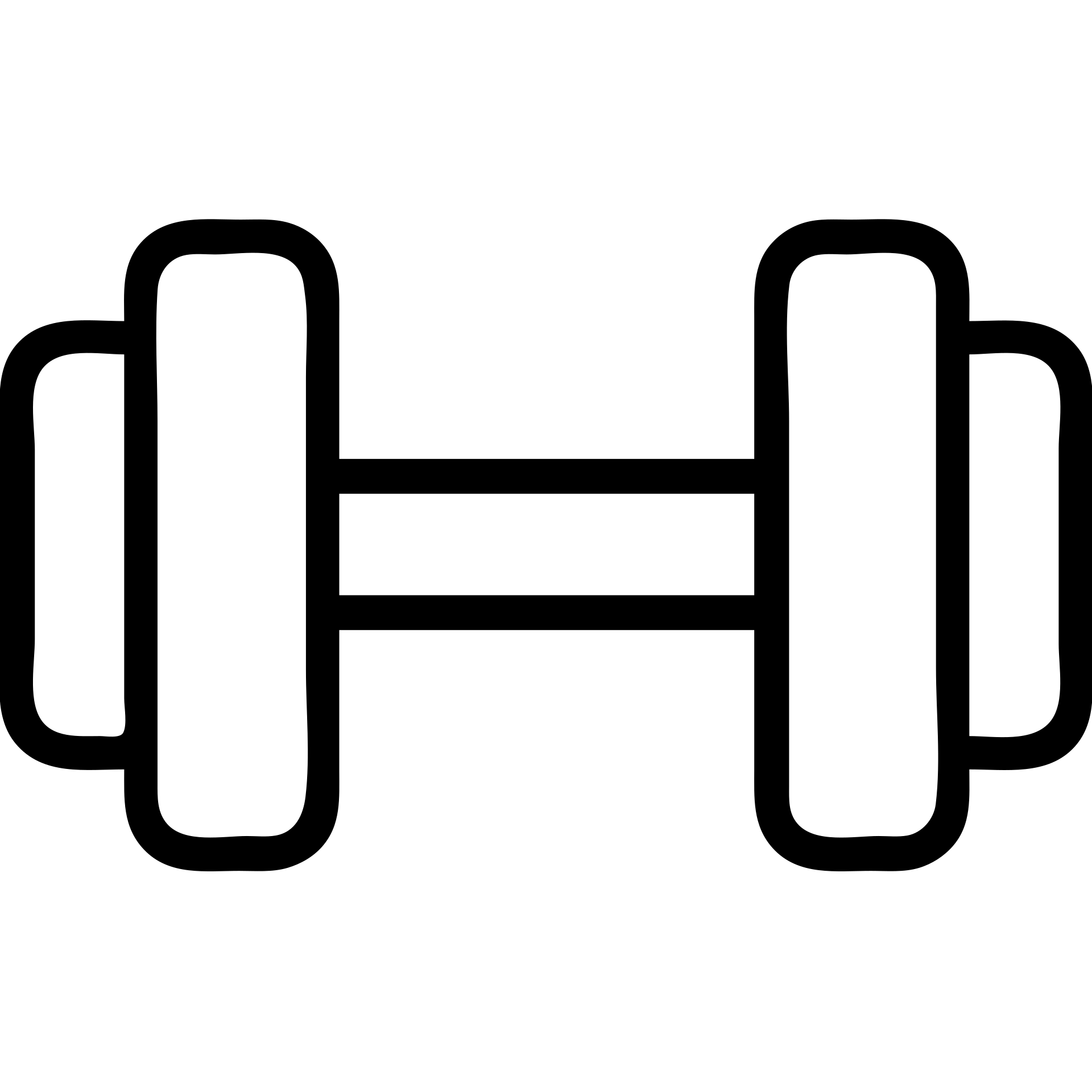 outlined dumbbell icon emoji