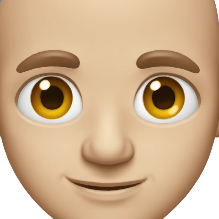 bald man with blue eyes  emoji