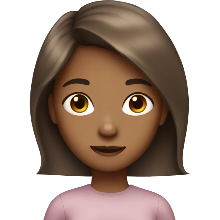 Girls with brown hair and iphone  emoji