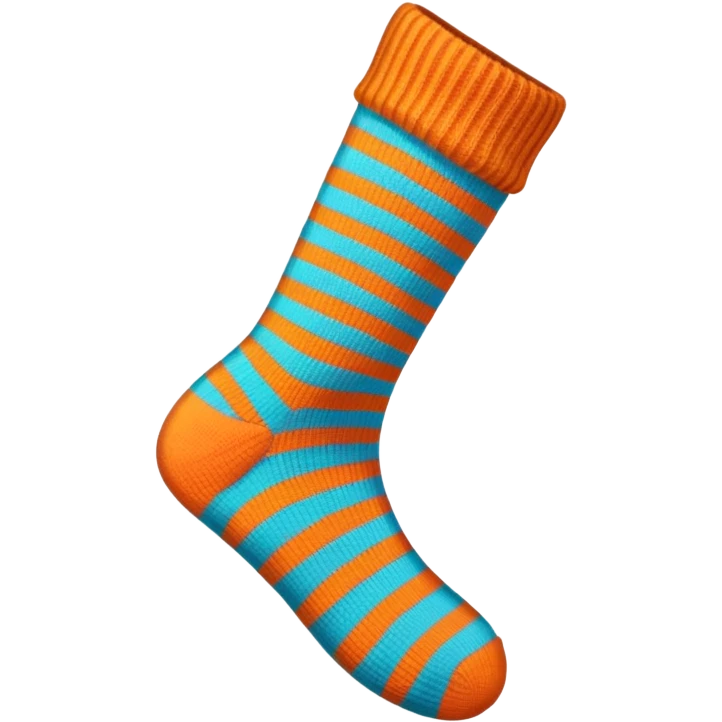 Striped sock emoji