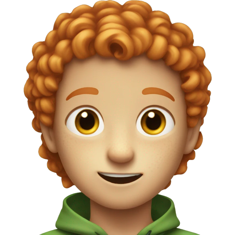 little boy thats ginger has lots of freckles an looks like a lizard emoji