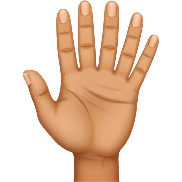 a what a hand with three fingers up emoji