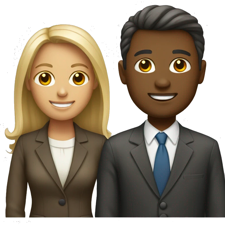 female and male board member emoji