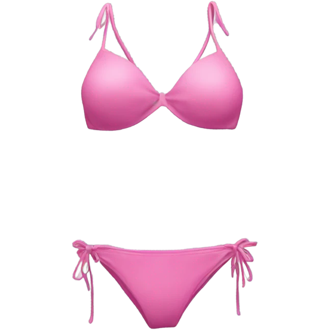 Pink bikini emoji