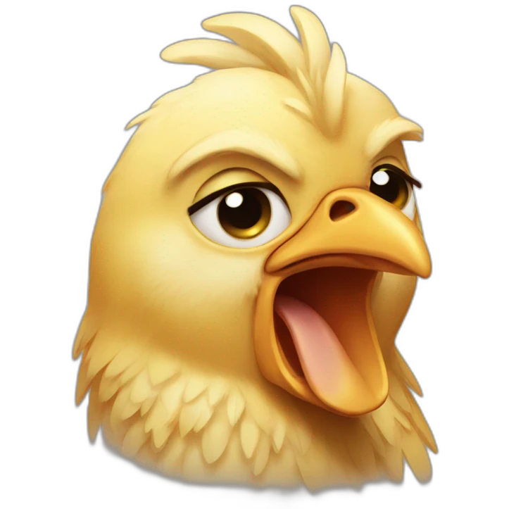chicken crying emoji
