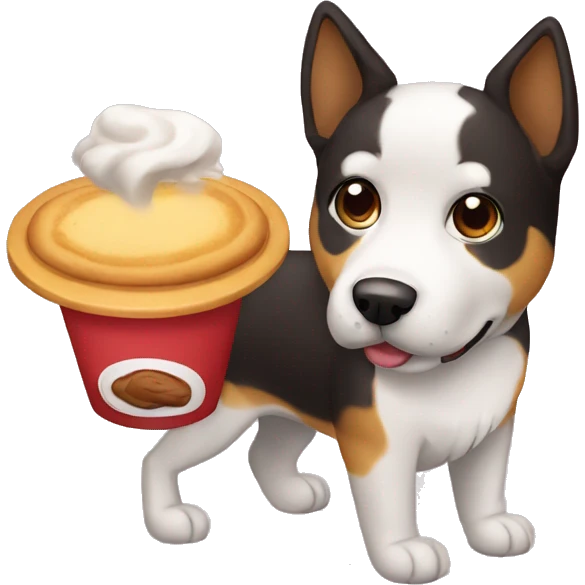 Perro cafe emoji