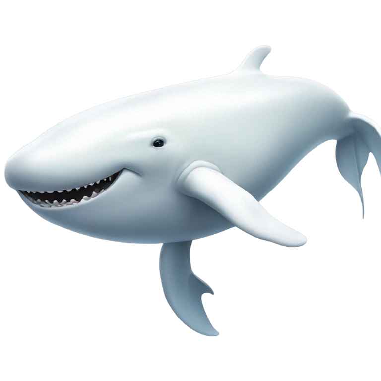 white whale , underside emoji