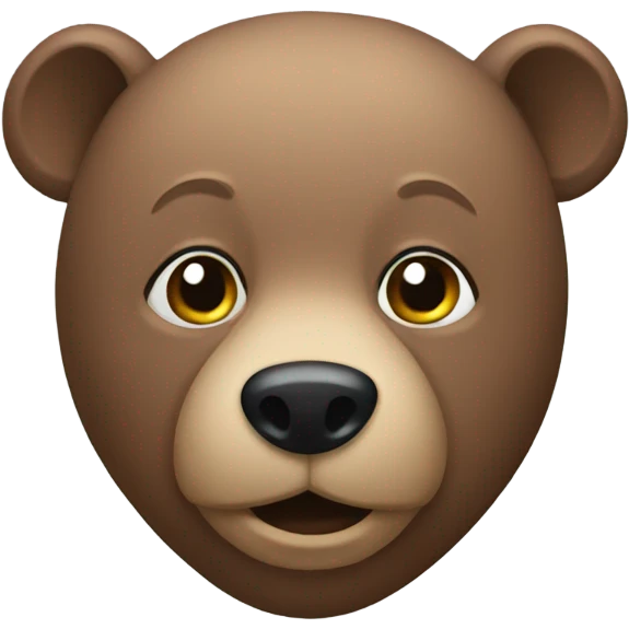 Bald bear  emoji
