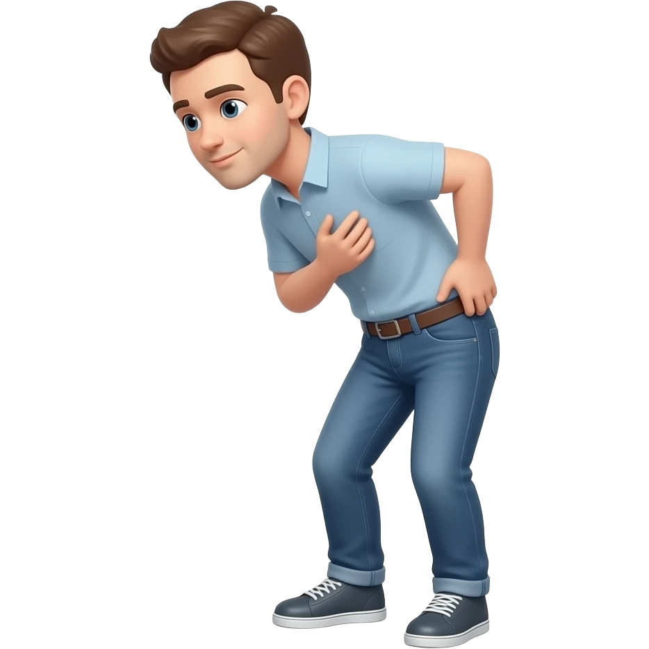 standing fold bend emoji
