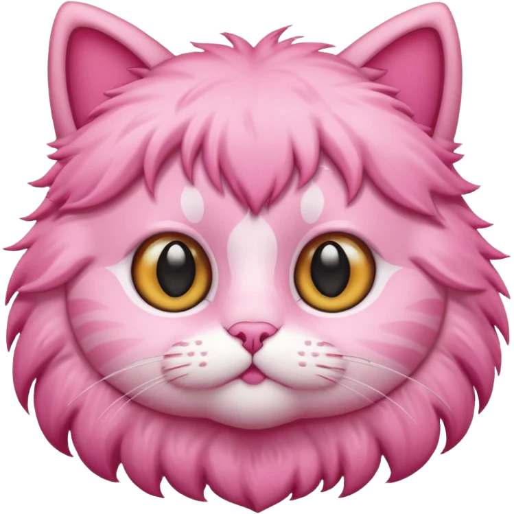 Make a pink cat ico emoji