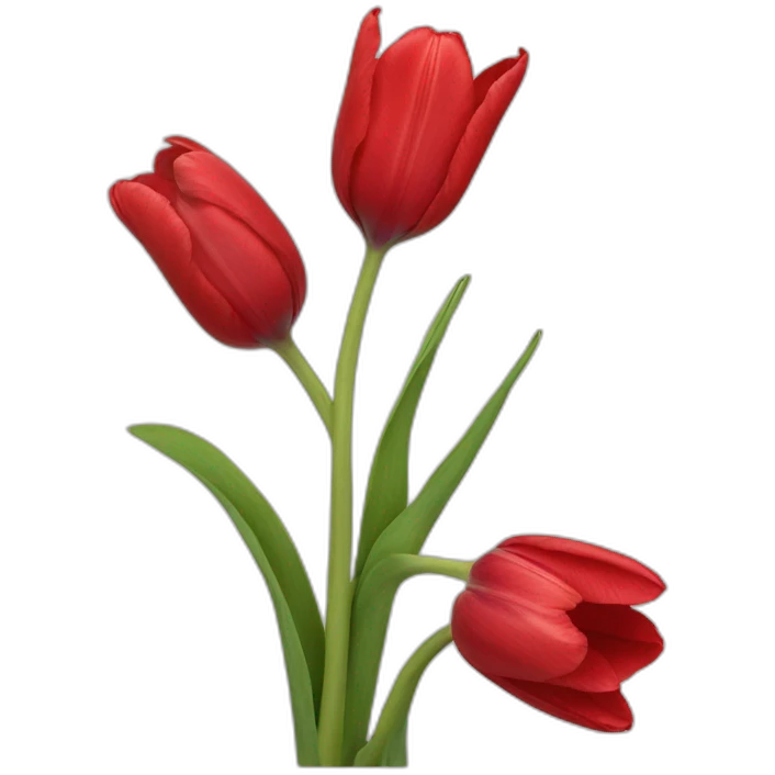 Tulipe rouge emoji