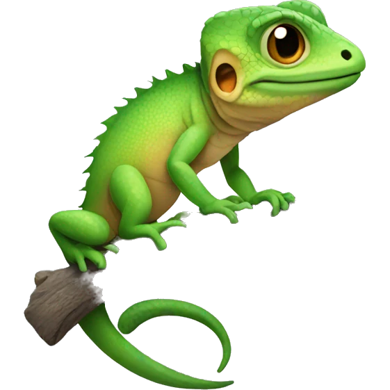Cute lizard emoji