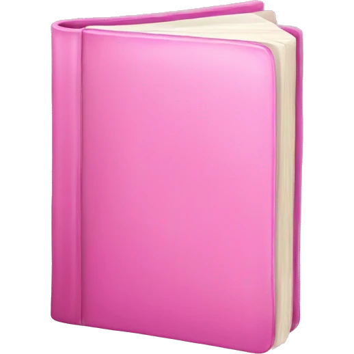 pink book emoji