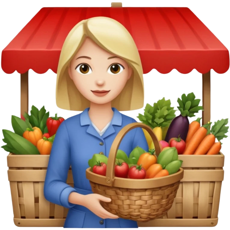 Market Shopper woman emoji