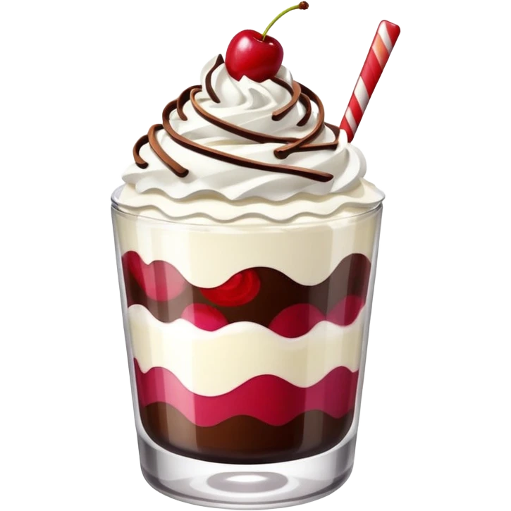 dessert in a glass emoji