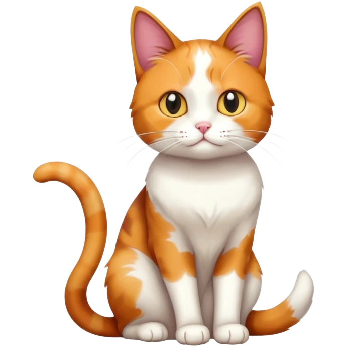 cat full body sitting emoji