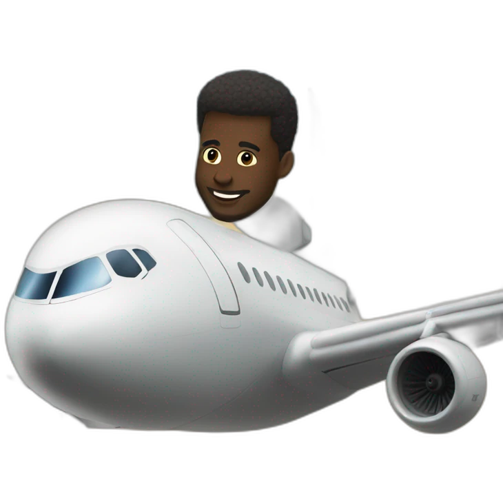 Toure jumelles et un avion emoji