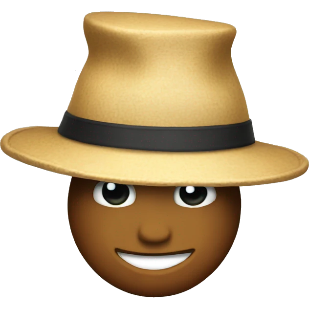 Talking hat emoji