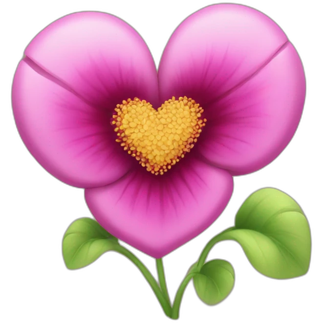 heart flower emoji