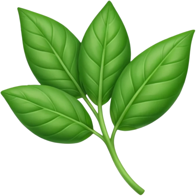 one basil leaf emoji