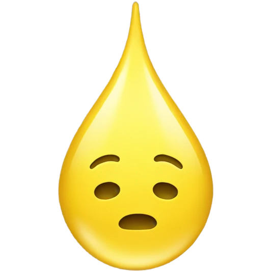 Yellow water drops emoji