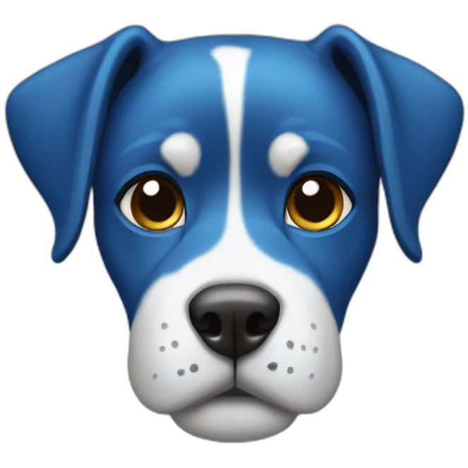 Dog blue emoji