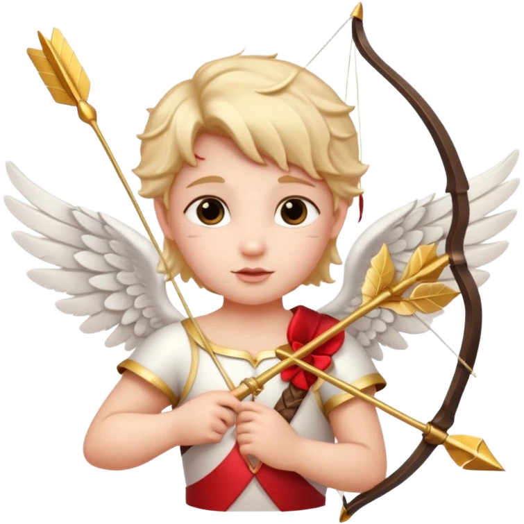 valentine's day themed cupid emoji