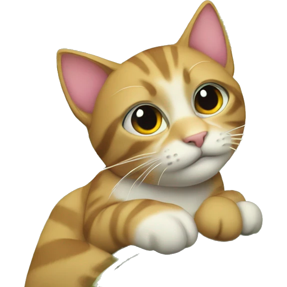 The cat under the palm tree emoji